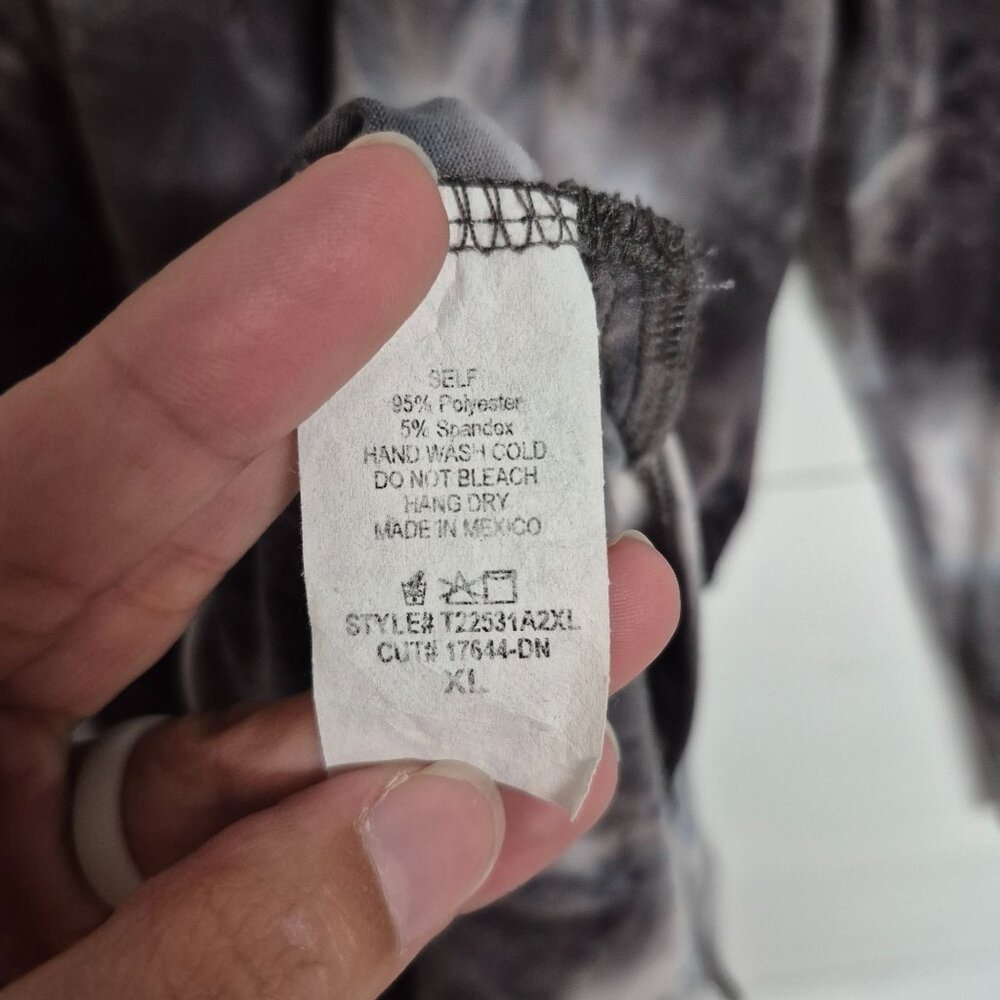 Tie-Dye Long Sleeve Tunic Top XL - Picture 5 of 7